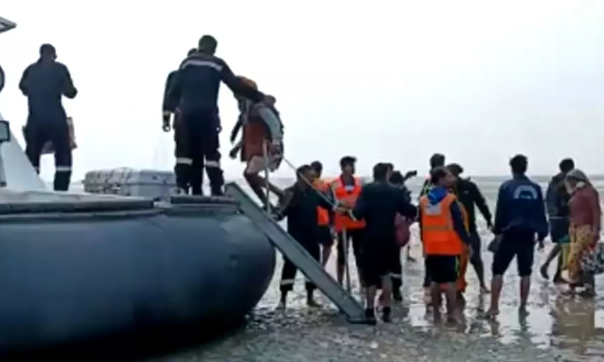 Coast Guard rescues over 500 pilgrims stuck off the Bengal coast