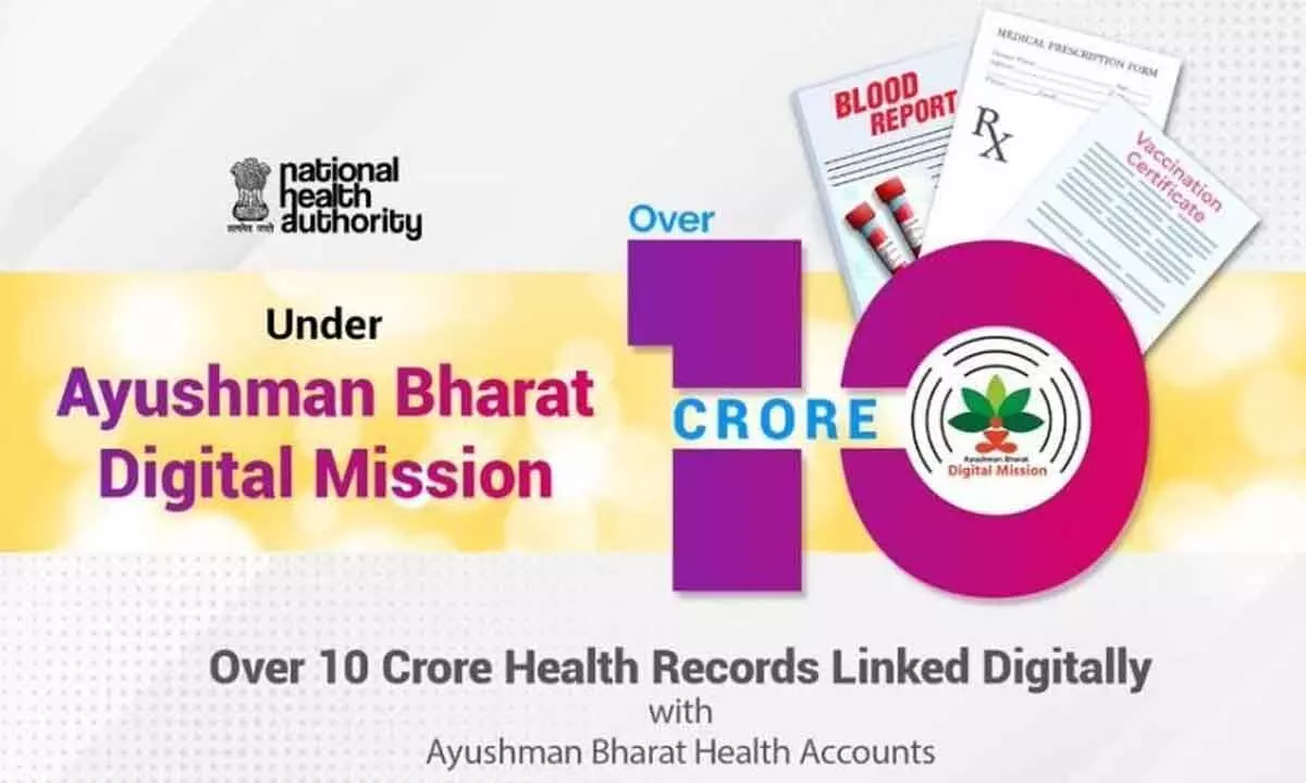 Health records of 10 cr linked to Ayushman Bharat account
