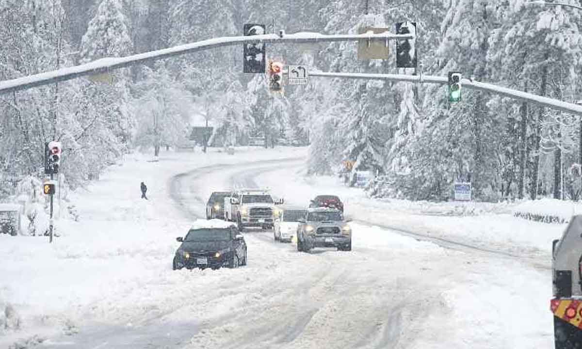 More Rain, Snow Hit California As Storm Continues