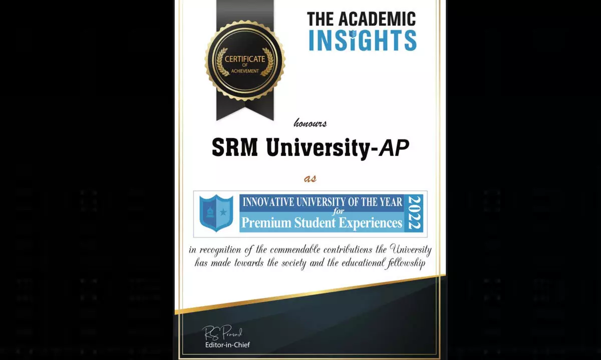 SRM-AP bags Innovative University of Year award