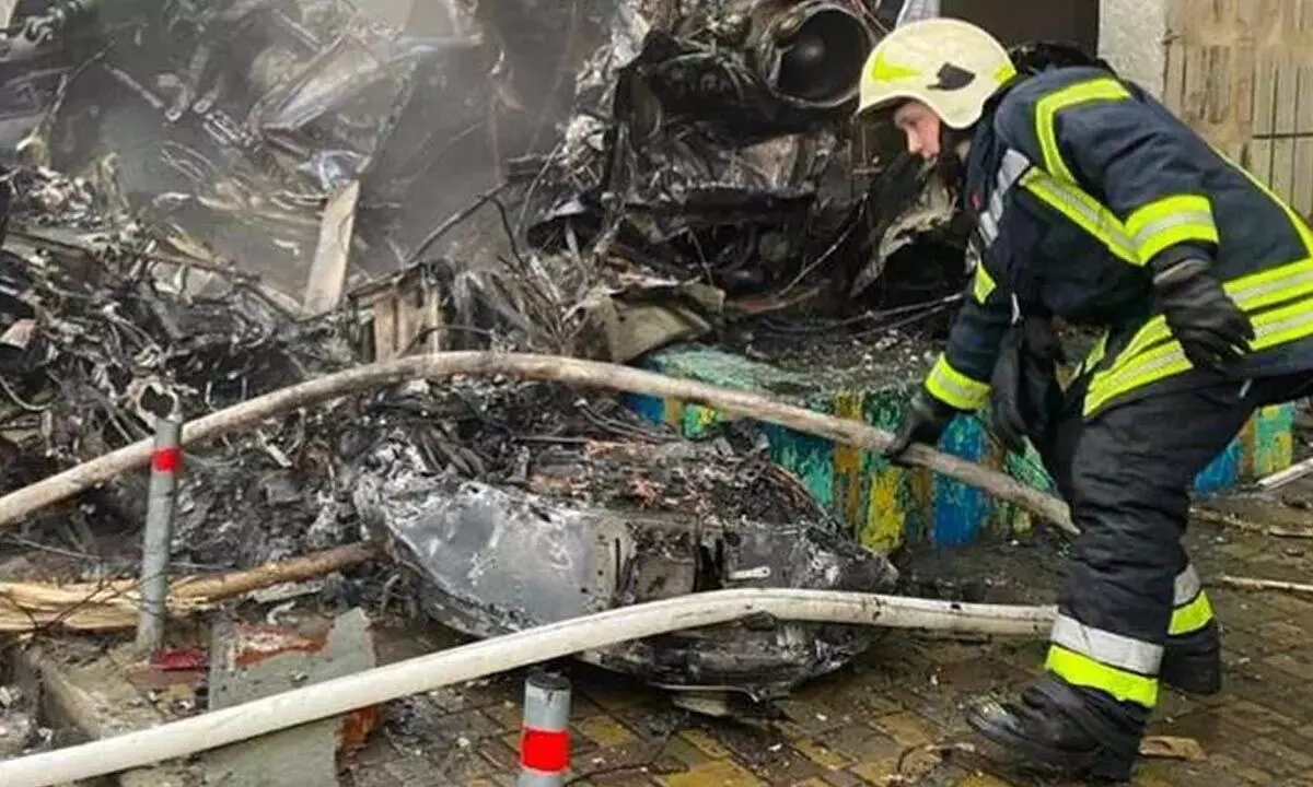 16 dead after a helicopter crashes in Kyiv of Ukraine