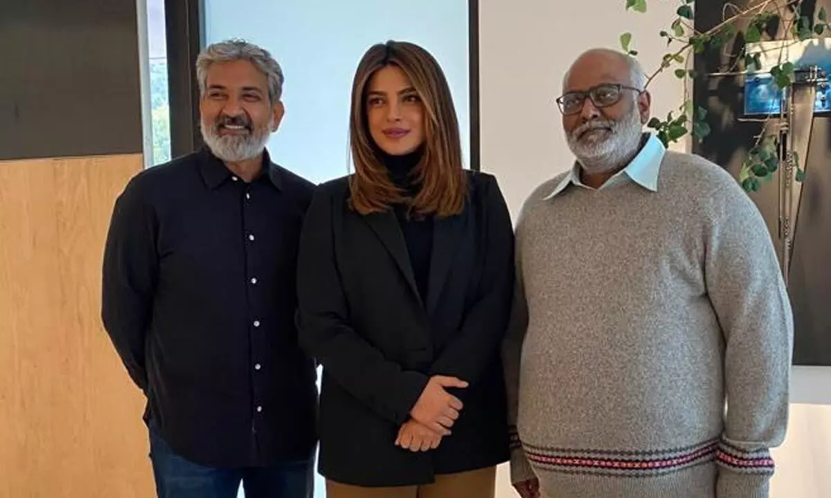 Global Star Priyanka Chopra Attends RRR Screening With The Director SS Rajamouli And Praises The Movie