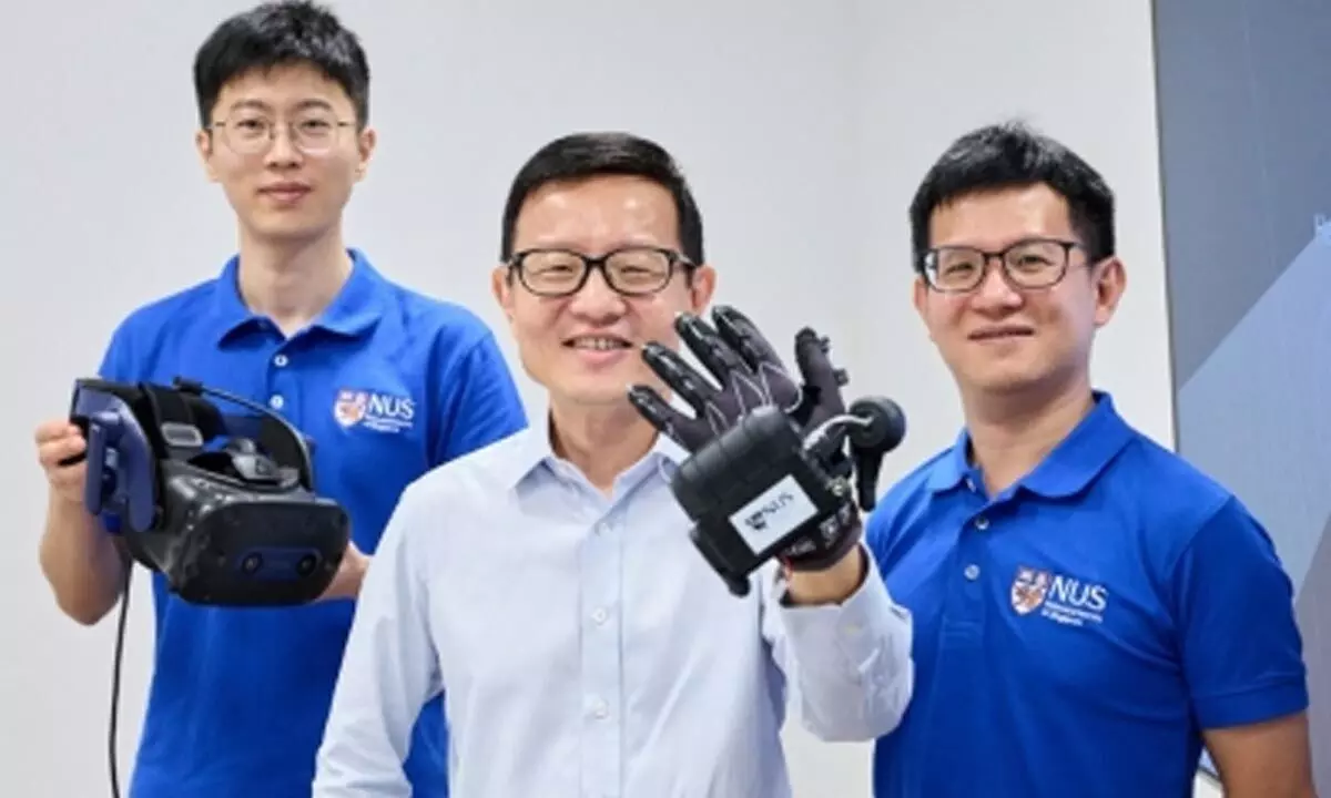 Singapore researchers create VR glove with realistic touch