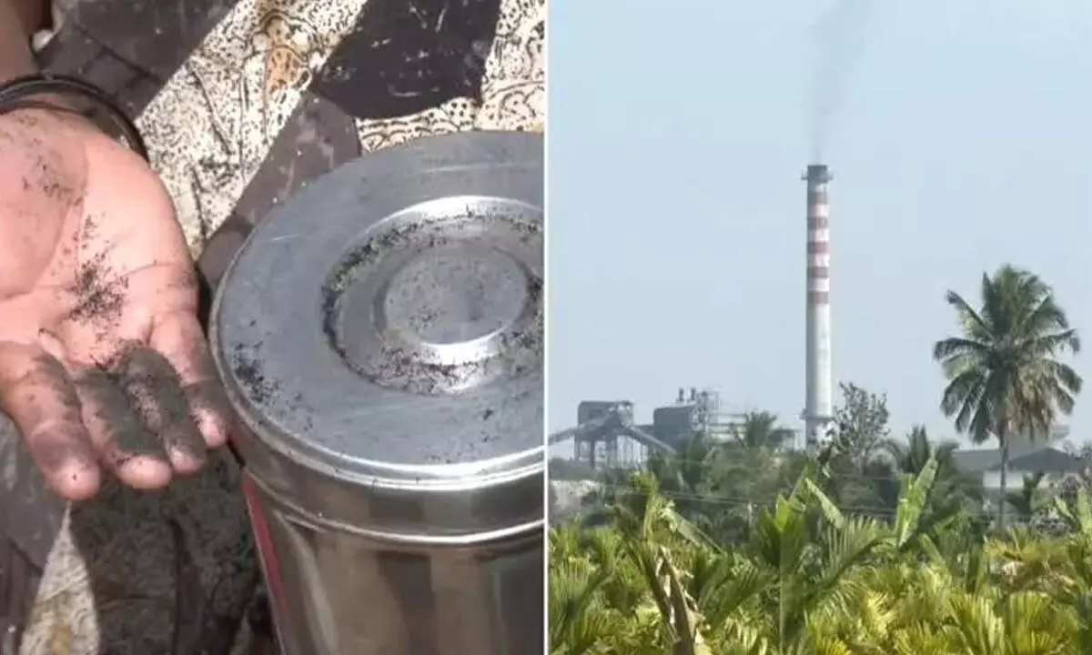 8 villages suffer due to ash spewing from sugar factory