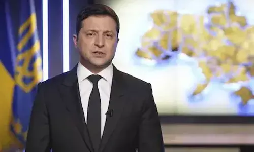 Ukrainian President Volodymyr Zelensky