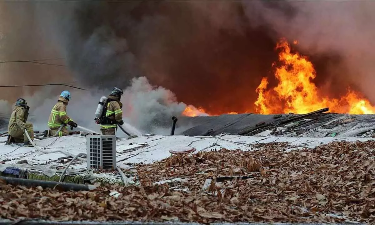 About 500 people evacuated after fire erupts in Seoul slum