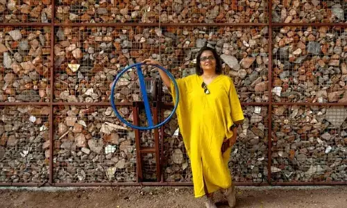 A mansion from debris at Kochi Biennale