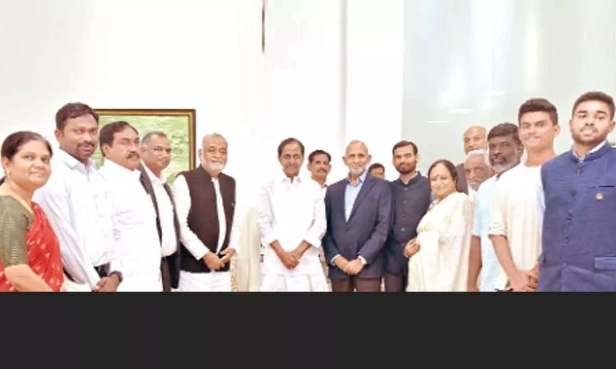 Ramachandra Mission representatives meet CM KCR