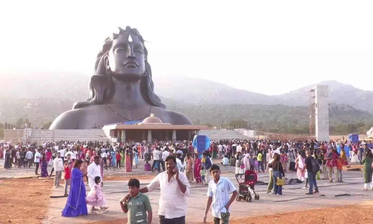 Adi Yogi statue attracting large number of devotees
