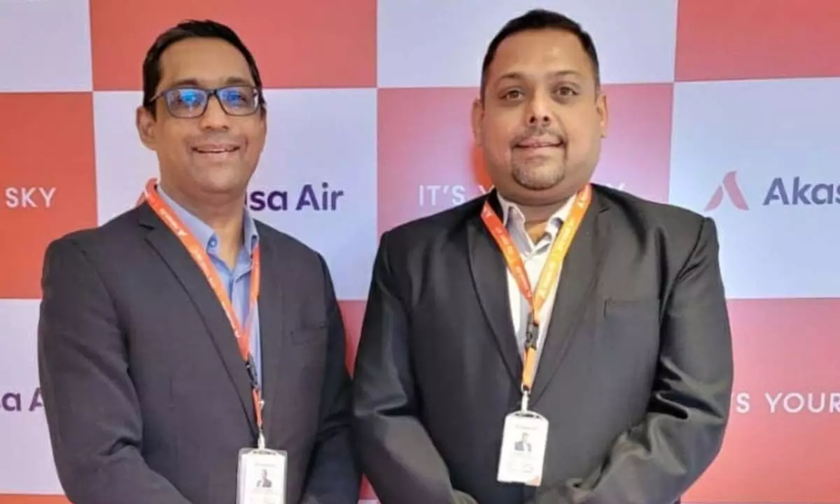 Belson Coutinho and Praveen Iyer, Co-Founders of Akasa Air
