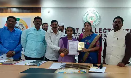 Madduru village girl selected to National Childrens Science Congress