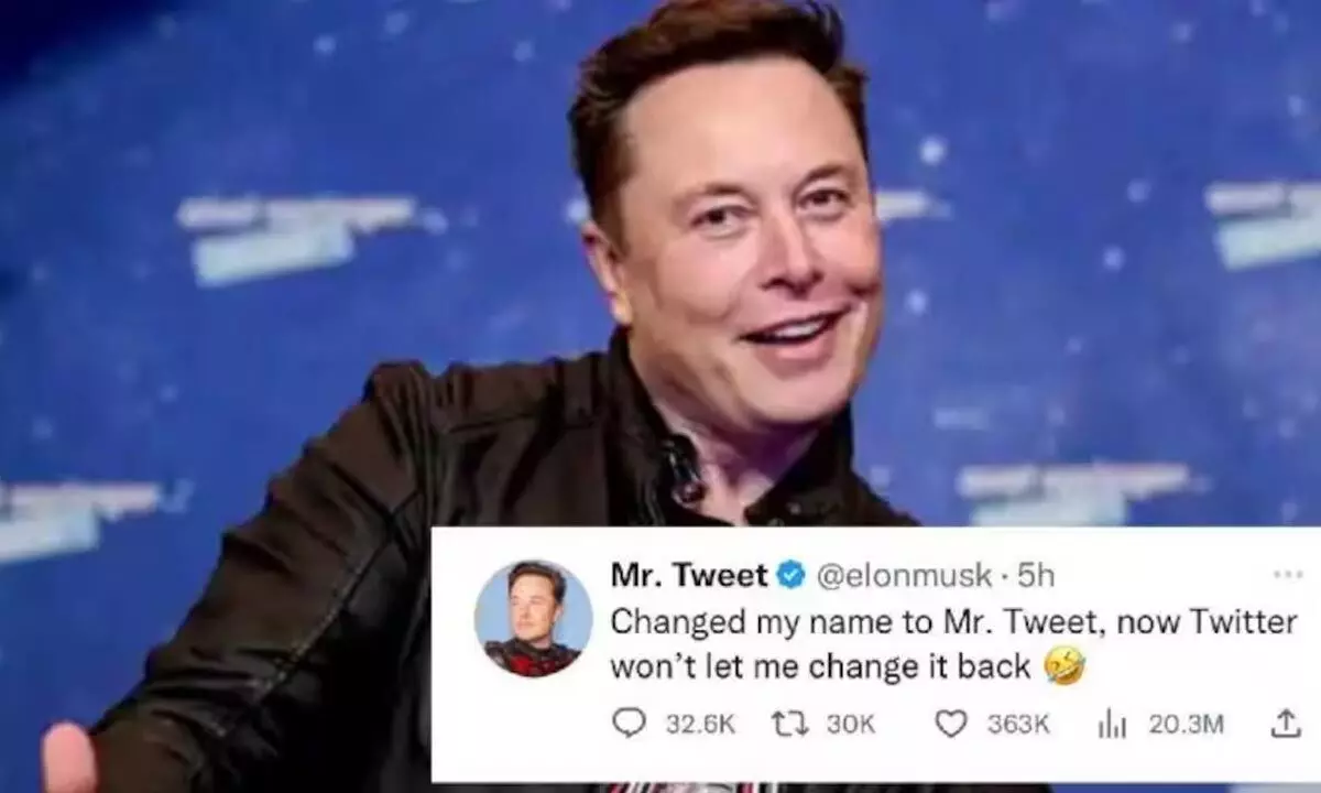Elon Musk is now Mr. Tweet on Twitter