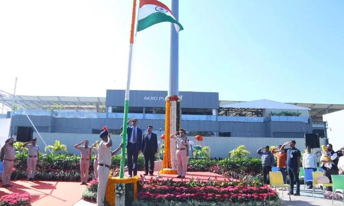 R-Day celebrations held at GMR International Airport