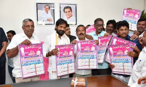 Minister Srinivas Goud releases calendar