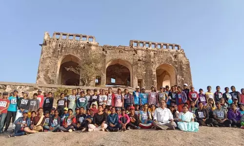 100 girls hostel inmates train in Everest climbing