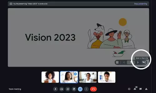 Google Meet users can now share access to presented content
