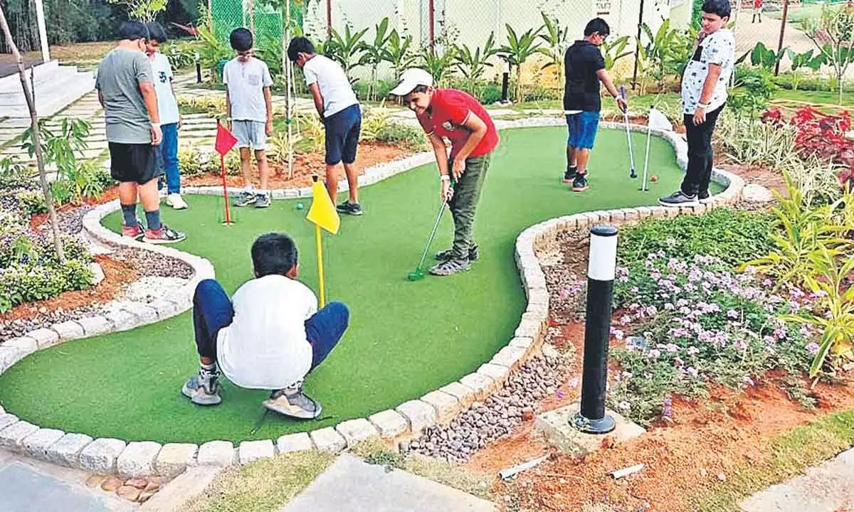 Mini golf course inaugurated at Kothaguda in Hyderabad