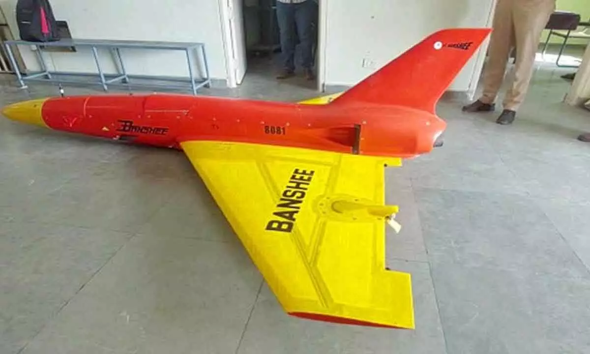 Drone jet found at Bhavanapadu beach in Srikakulam creates stir