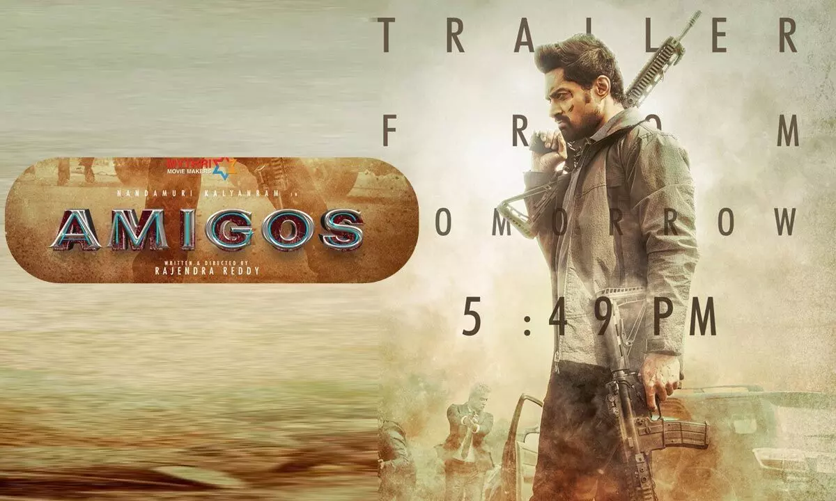 Kalyan Ram’s Amigos trailer will be unveiled tomorrow evening!