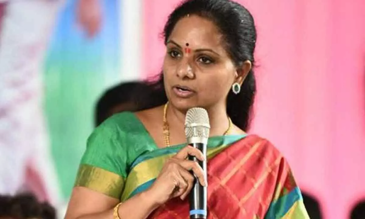 Kavitha lashes out at Centre on paltry funds for schemes