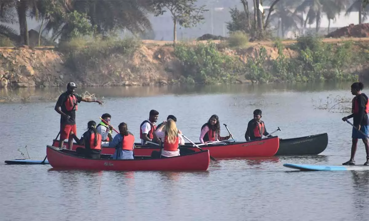 CMR University turns Bagalur Lake into active tourist spot