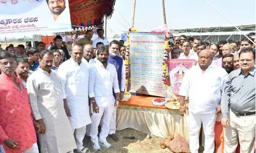 Ministers lay foundation stone for 13 BC self-respecting buildings