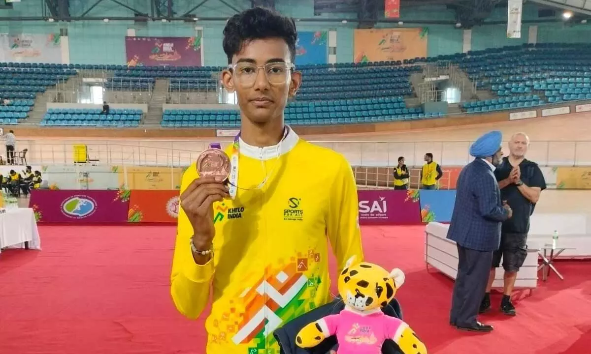 City’s cyclist Ashirwad bags bronze in Khelo India Youth Games