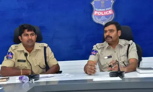 CP L Subbarayudu during a meeting in Karimnagar on Monday.