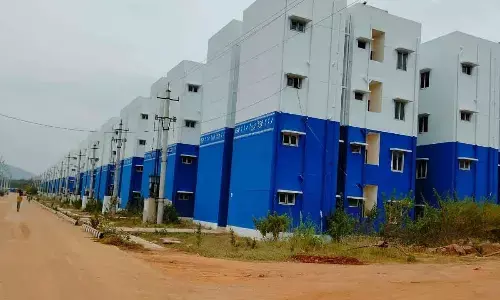 TIDCO houses at Saripalli village in Nellimarla mandal in Vizianagaram district
