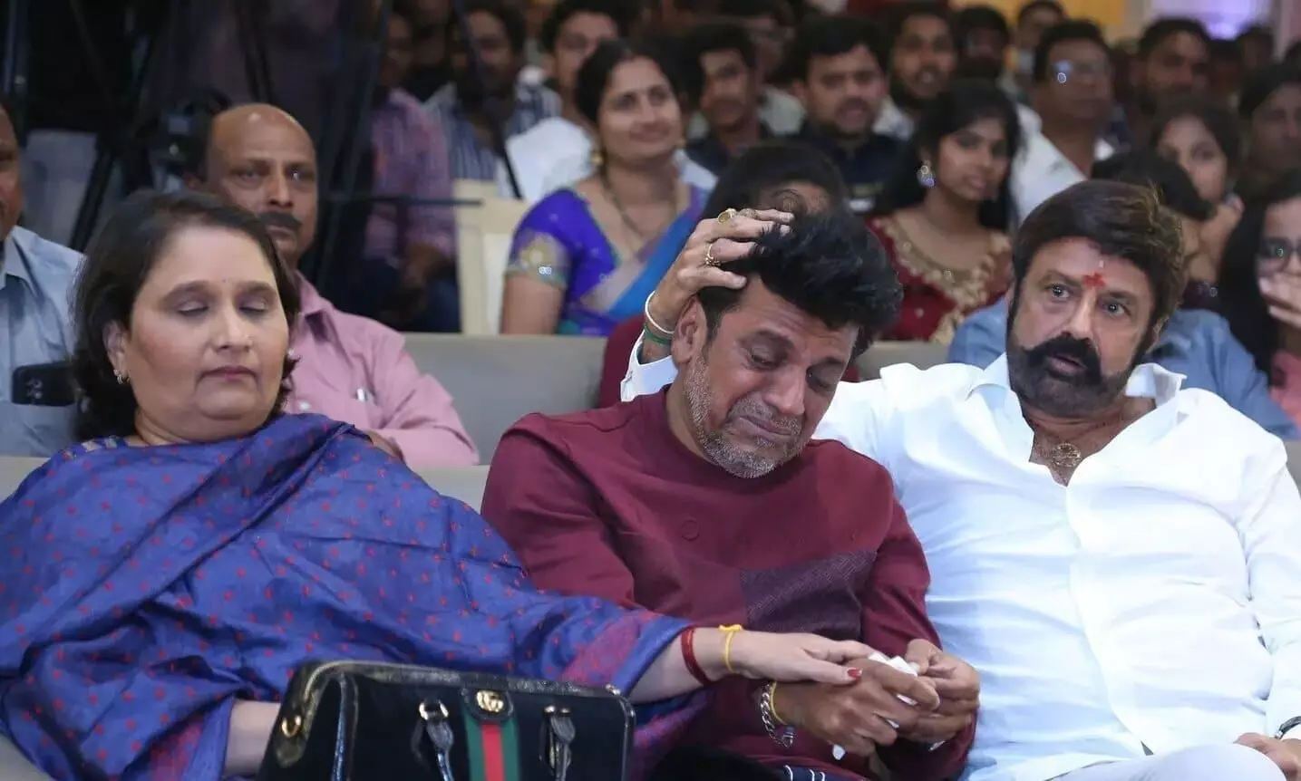 Shivaraj Kumar Gets Emotional During Shiva Vedha Pre-Release Event