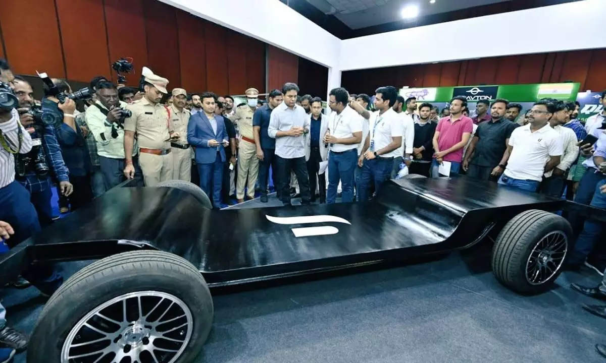 Minister KTR launches the first edition of the Hyderabad E-Motor Show