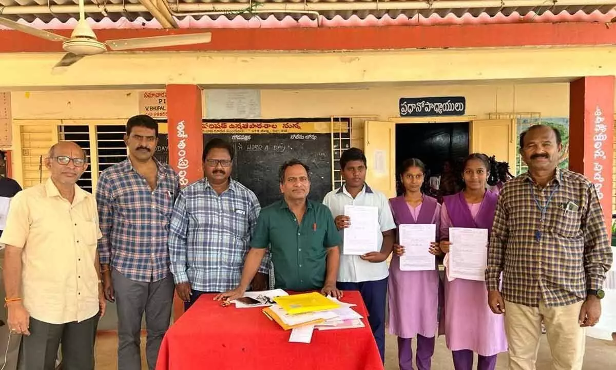 Three students will be representing the Krishna district in the inter-district championship