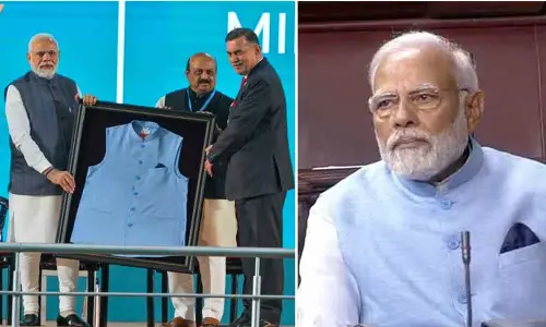 PM Modi wears jacket made of material recycled from plastic bottles