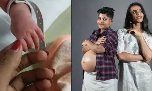 Trans couple  blessed with  baby in Kerala
