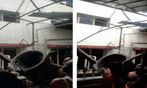 Water steaming boiler explodes in Srisailam temple