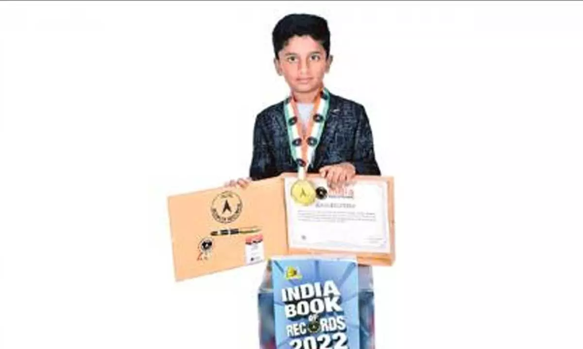 Class 1 boy secures place India book of records recognising 128 countries in 145 seconds
