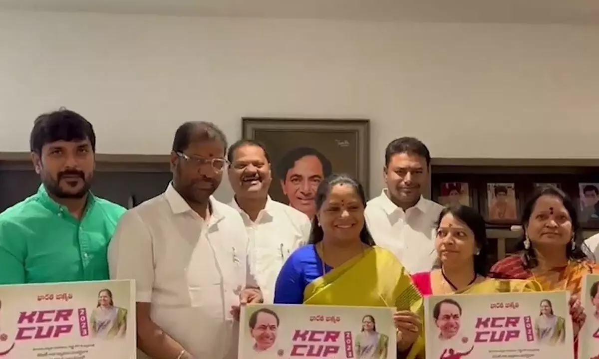 Kavitha releases KCR Cup 2023 poster