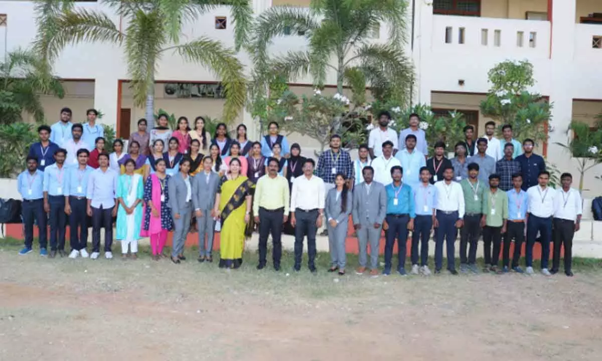 PACE Institute of Technology and Sciences students selected during campus drive at the college campus in Ongole on Monday