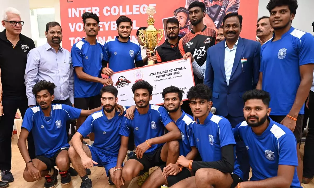 JNTUH (South Zone) inter-college volleyball champs