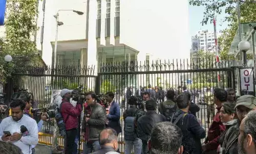 I-T dept surveys BBC offices; BJP, Oppn lock horns