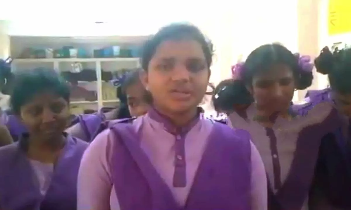 Getting emotional, students pour out their woes in a video in Anakapalli