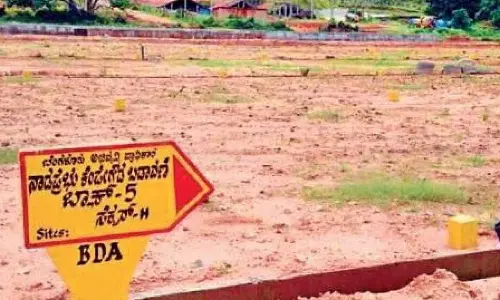 BDA may allot plots to farmers within their own property