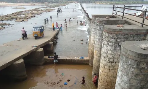 Damaged Narayanapuram project