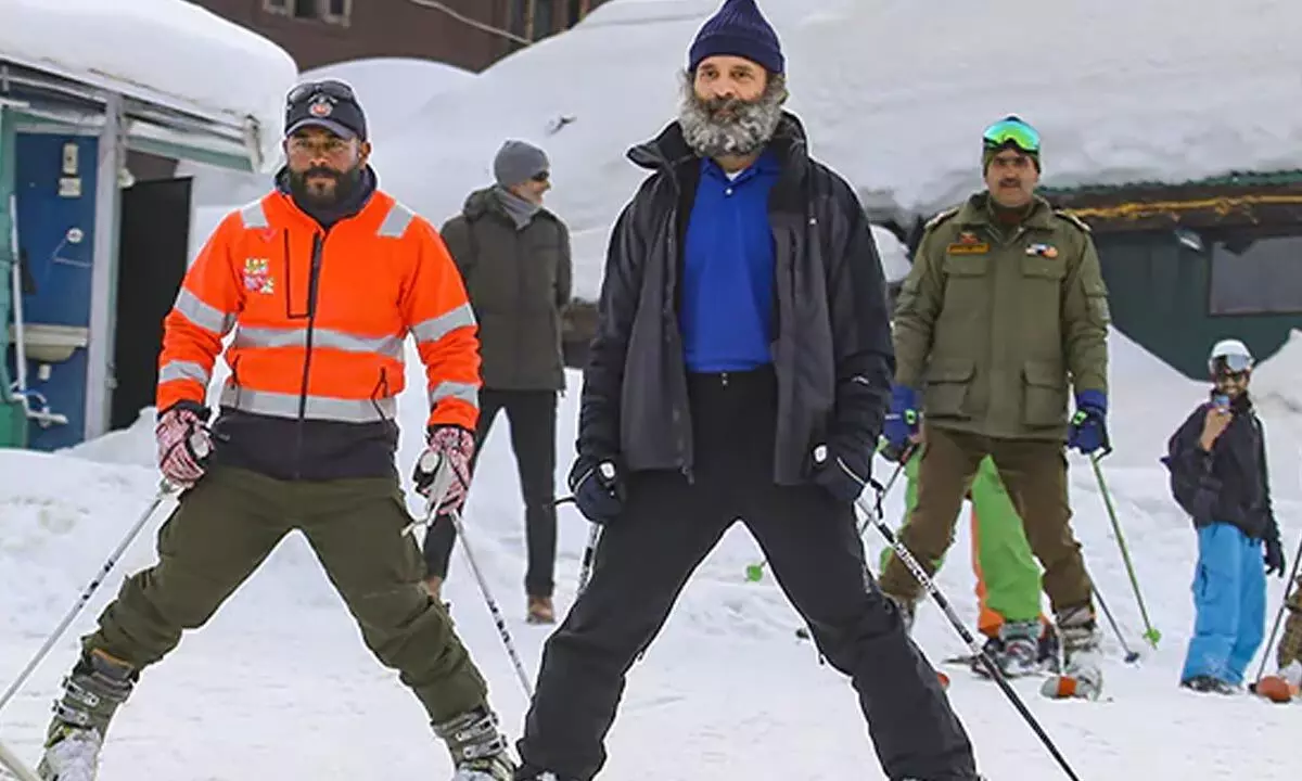 Congress MP Rahul Gandhi Can Be Enjoying Ski Slopes In Gulmarg