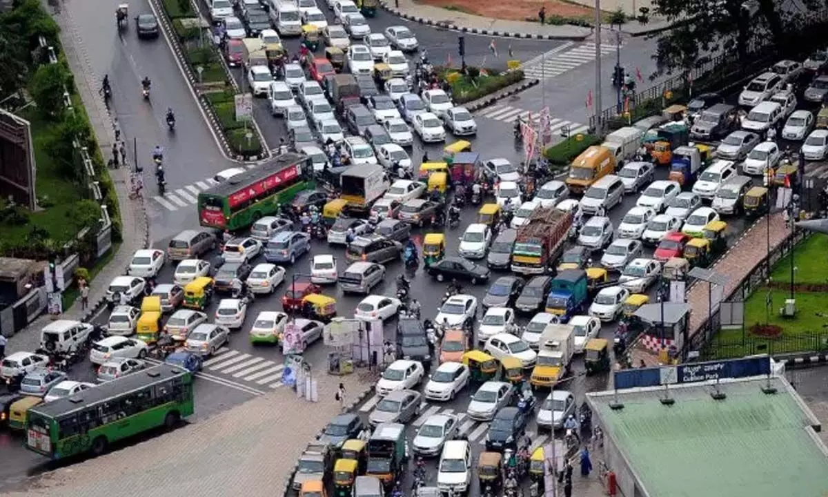 Traffic congestion in Bengaluru, next only to London