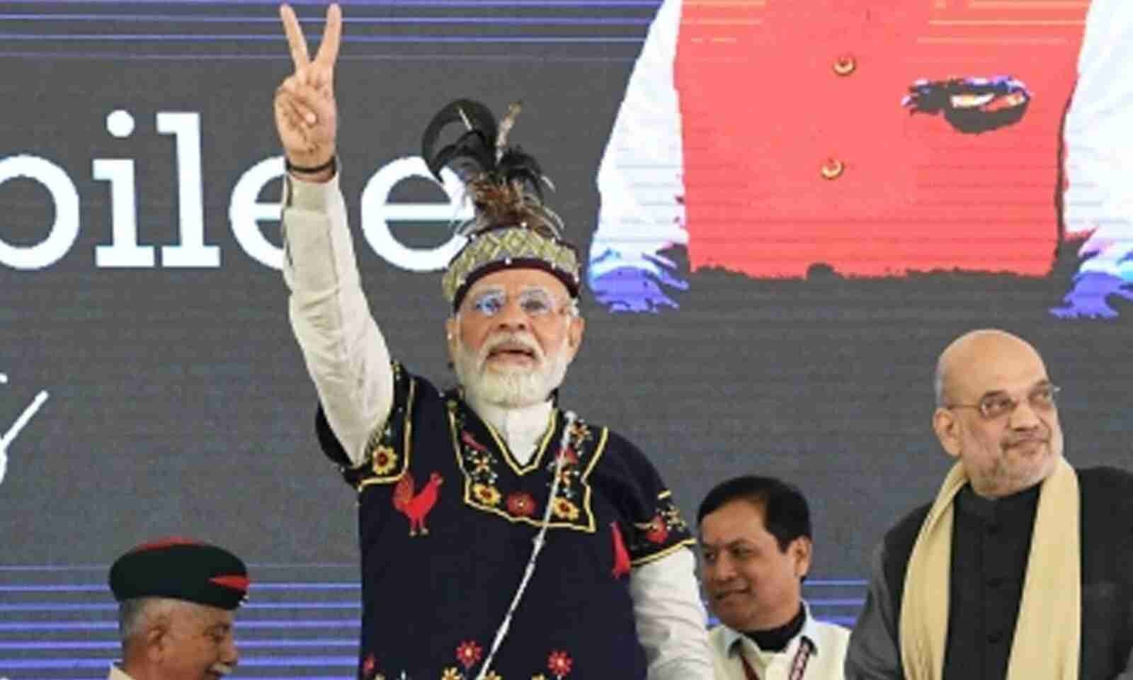 Watch: PM Modi holds roadshow in poll-bound Meghalaya's Shillong - India  Today