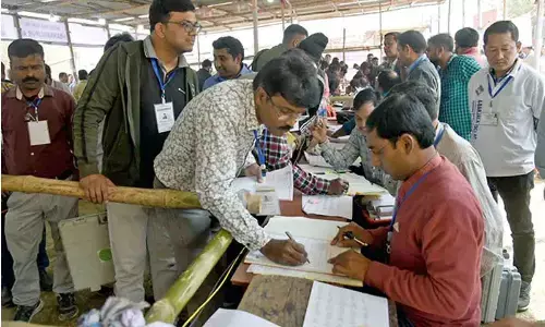 Tripura Elections 2023: Central forces help 85-yr-old woman cast vote