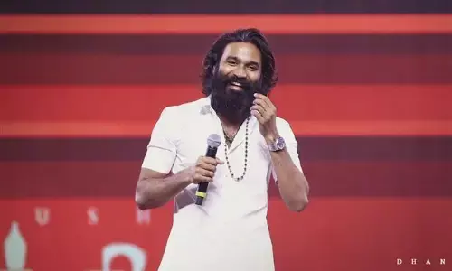Dhanush impresses fans by singing Mastaru Mastaru in Telugu at SIR pre-release event