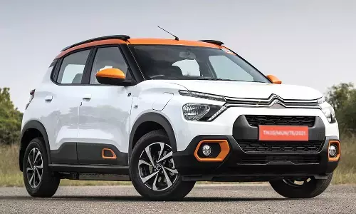 Hn India. The eC3 is powered by a 29.2lWh battery pack, claimed to deliver nearing to 320km of range.