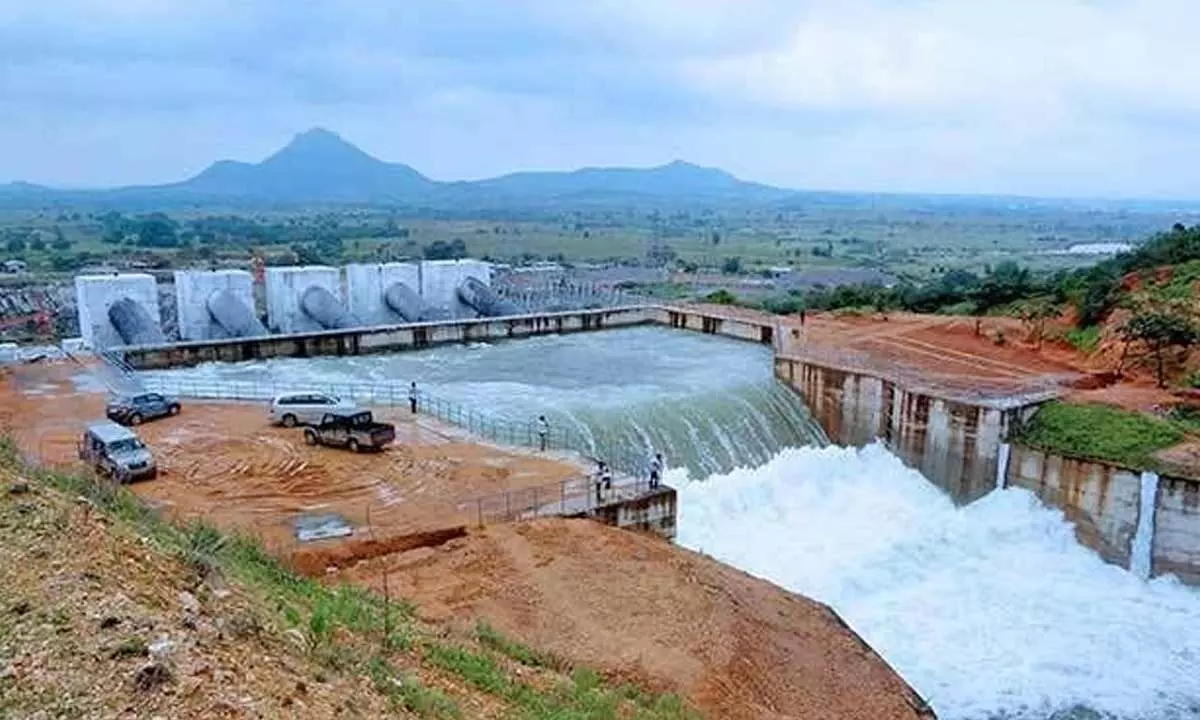 File photo of Palamuru-Rangareddy Lift Irrigation scheme